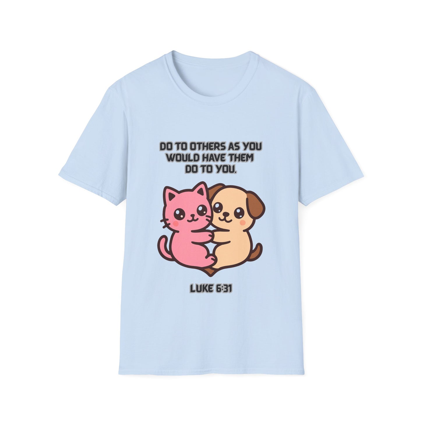 Do To Others Cute Animals Friendship T-Shirt Luke 6:31
