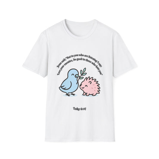 Love Your Enemies Cute Animal Friends T-Shirt Luke 6:27
