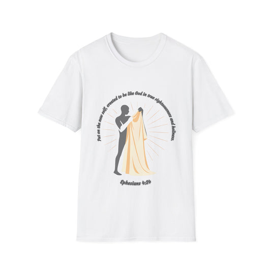 Put On The New Self ~ T-Shirt with Inspirational Quote Ephesians 4:24