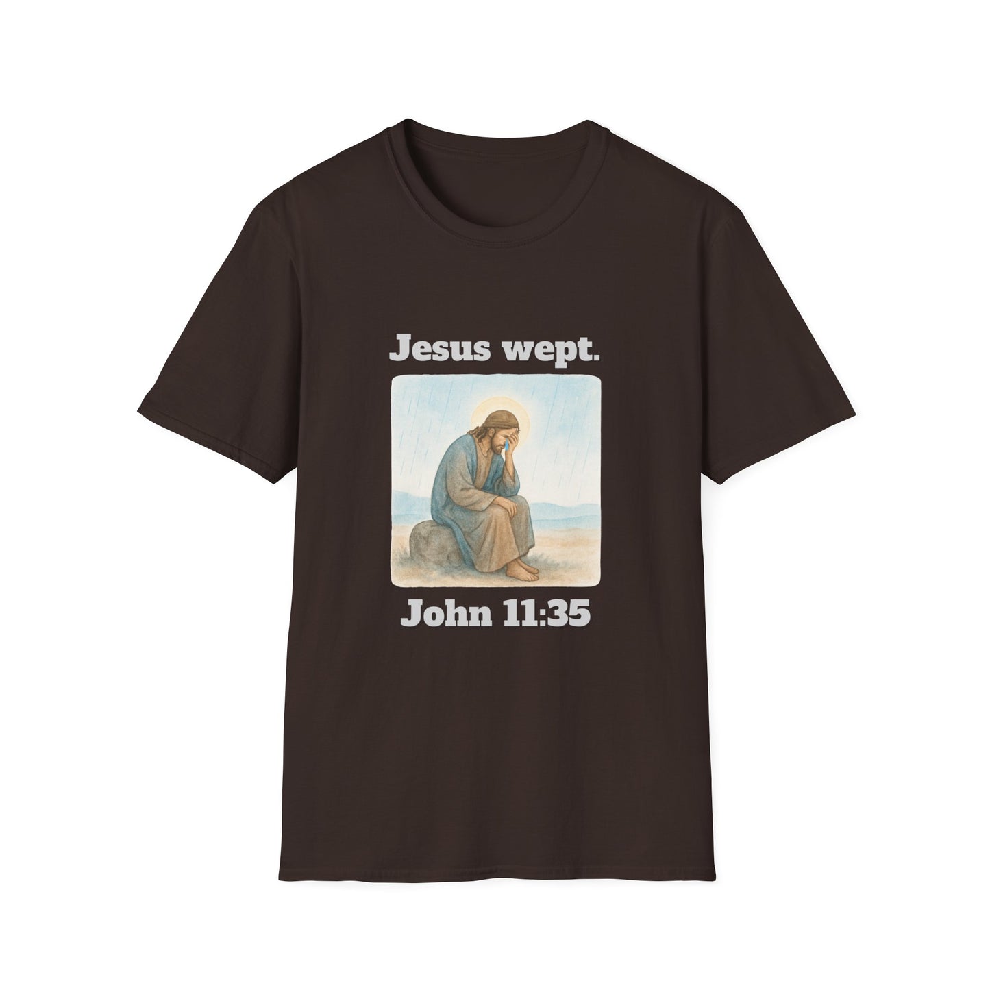 Inspirational Jesus Wept T-Shirt John 11:35