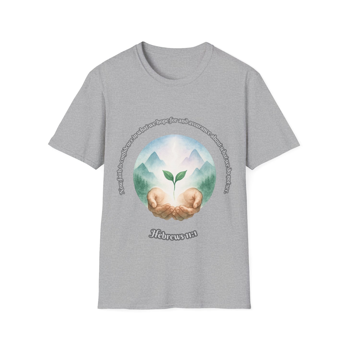 Faith is Confidence In Hope Eco-Friendly Vibes Unisex T-Shirt Hebrews 11:1