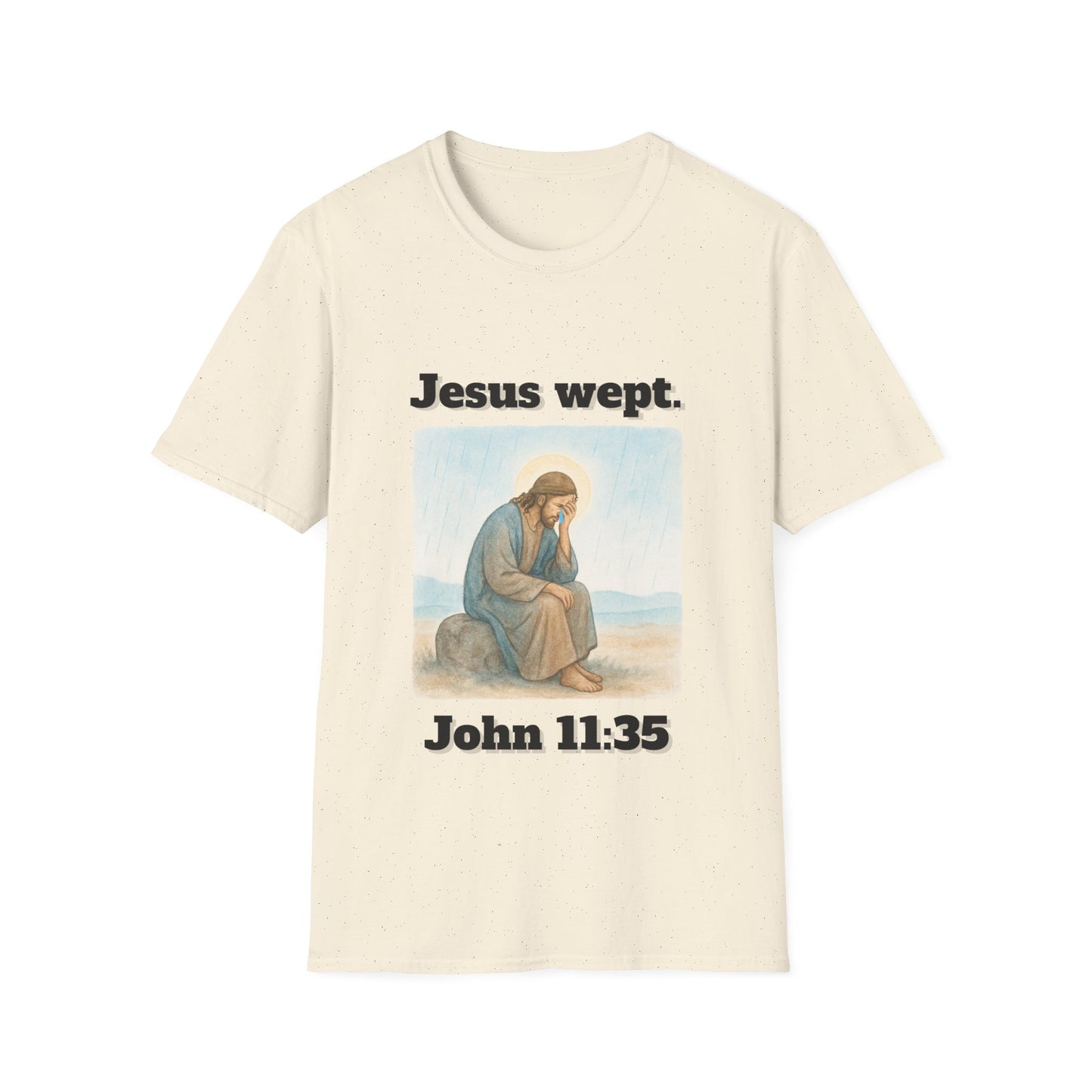 Inspirational Jesus Wept T-Shirt John 11:35