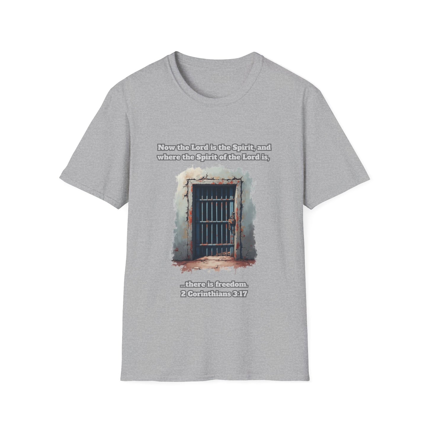 Freedom in the Spirit Unisex Softstyle T-Shirt 2Corinthians 3:17