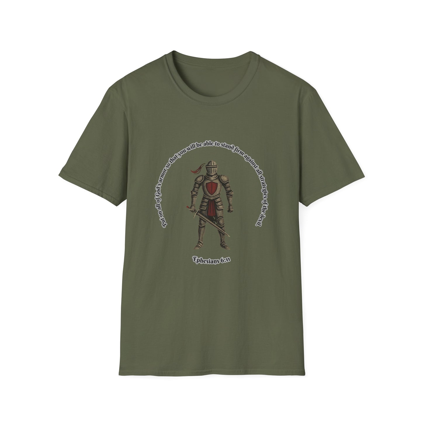 Armor of God Against The Devil Unisex Softstyle T-Shirt Ephesians 6:11