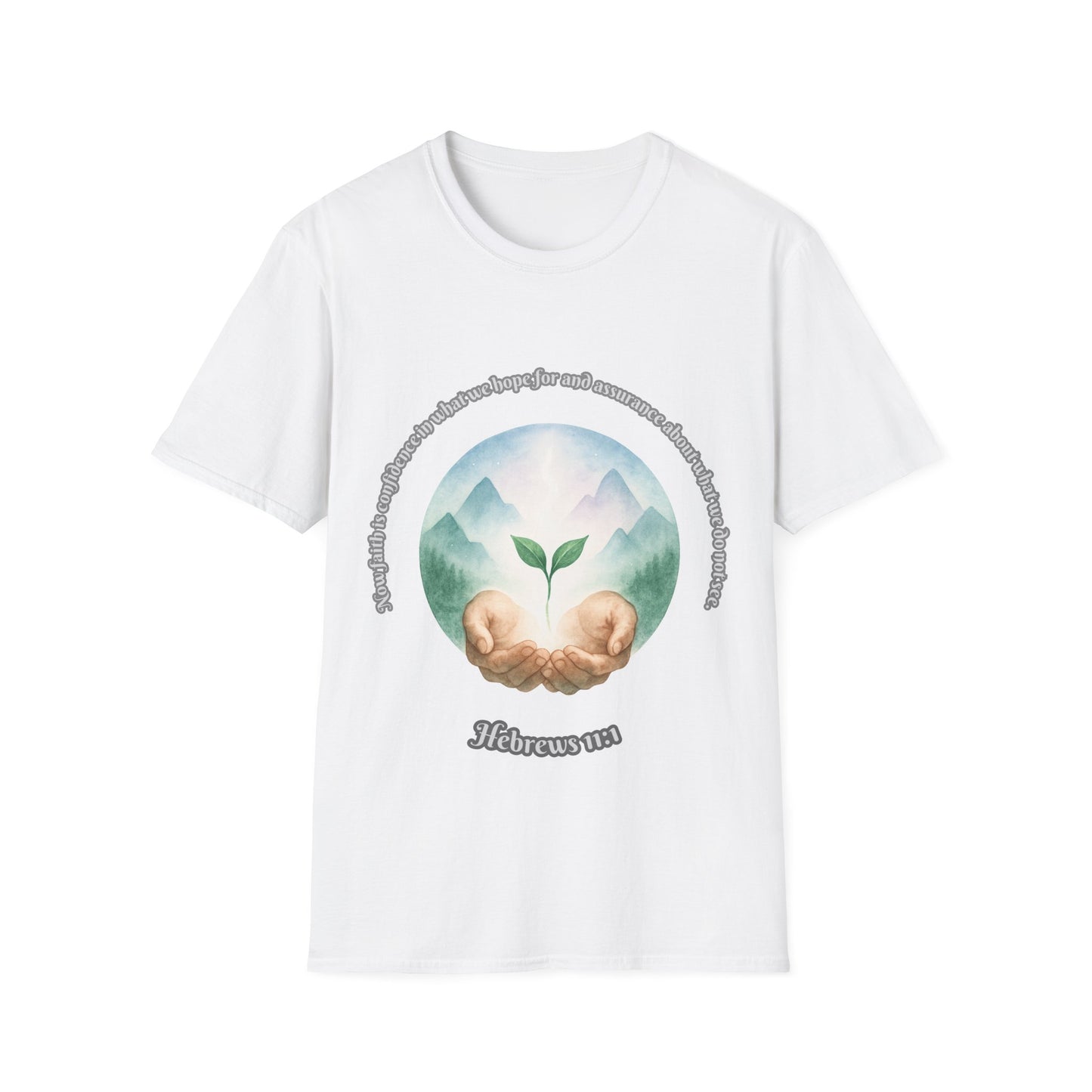 Faith is Confidence In Hope Eco-Friendly Vibes Unisex T-Shirt Hebrews 11:1
