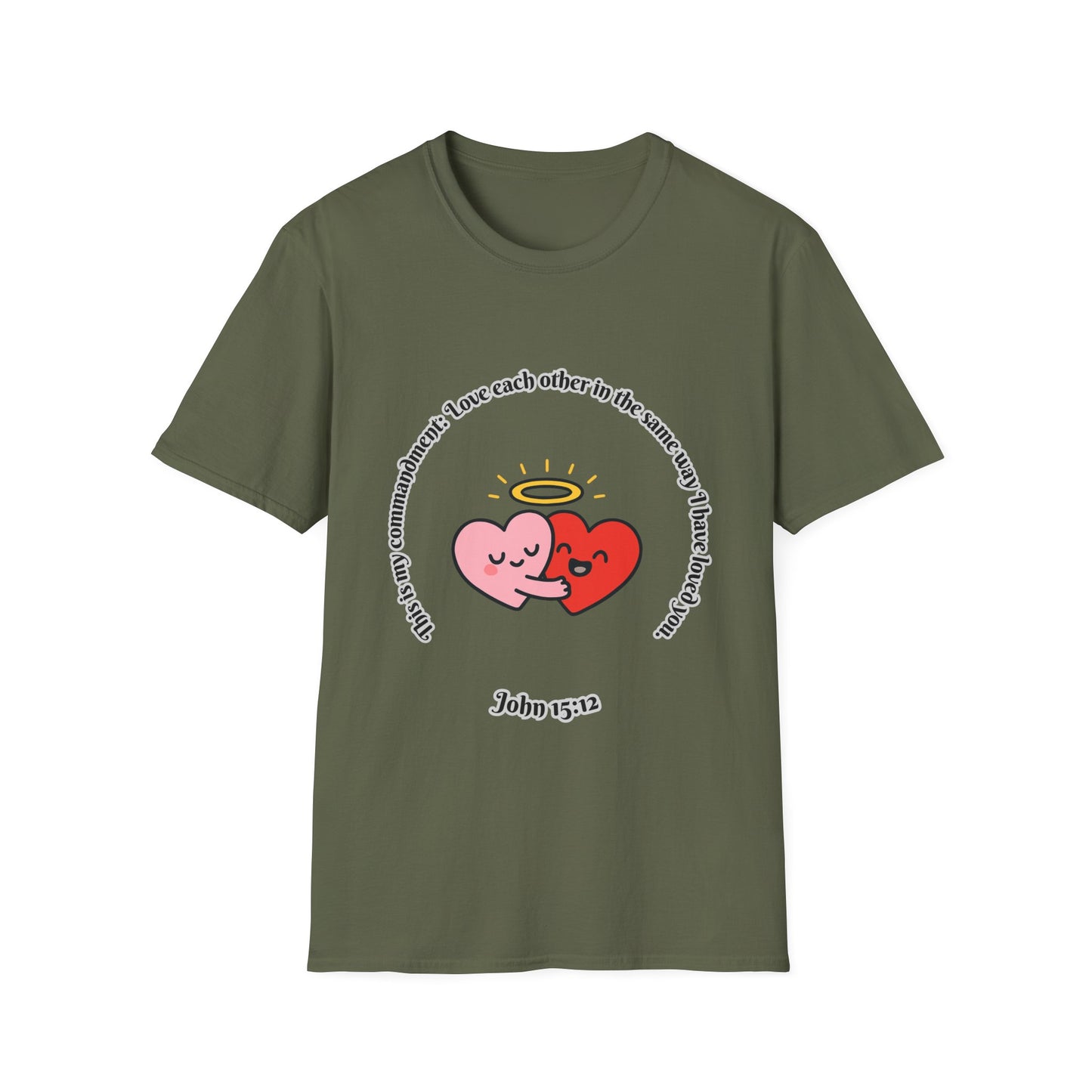 Love Each Other Commandment Unisex Softstyle T-Shirt John 15:12