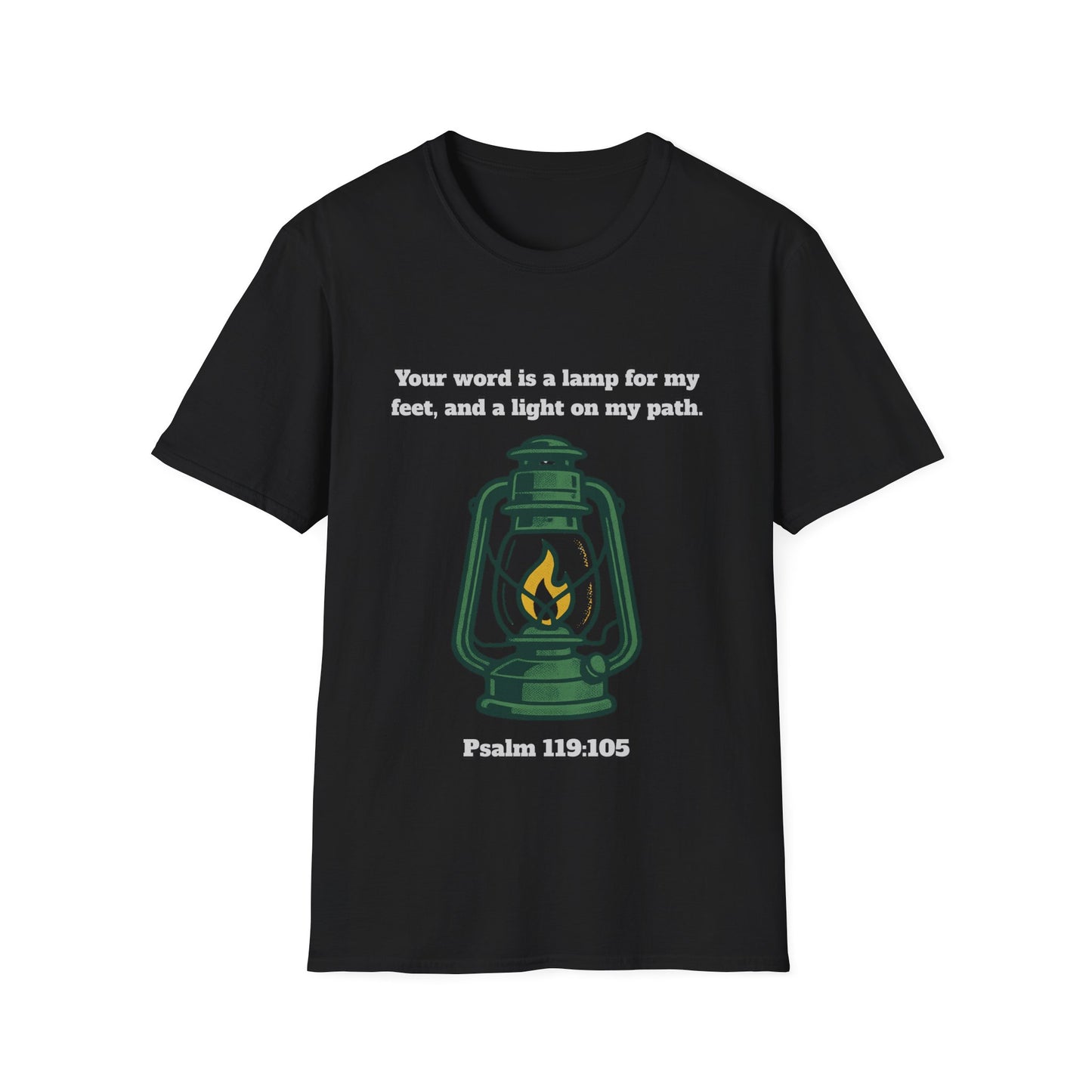 Light On My Path Inspirational Quote T-Shirt Psalm 119:105
