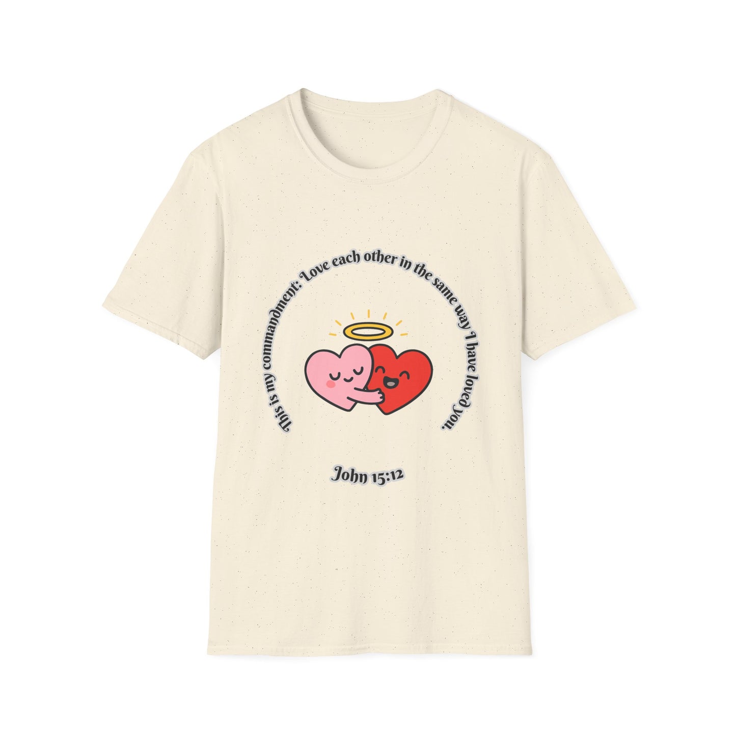 Love Each Other Commandment Unisex Softstyle T-Shirt John 15:12