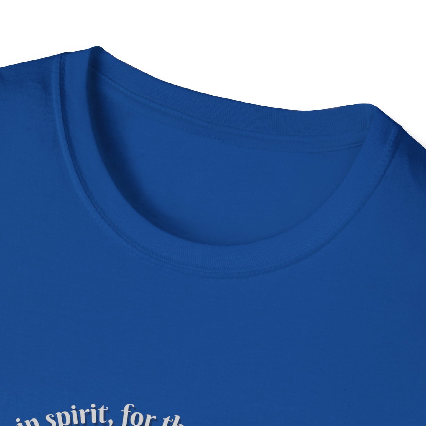 Blessed Are The Poor In Spirit Unisex Softstyle T-Shirt Matthew 5:3