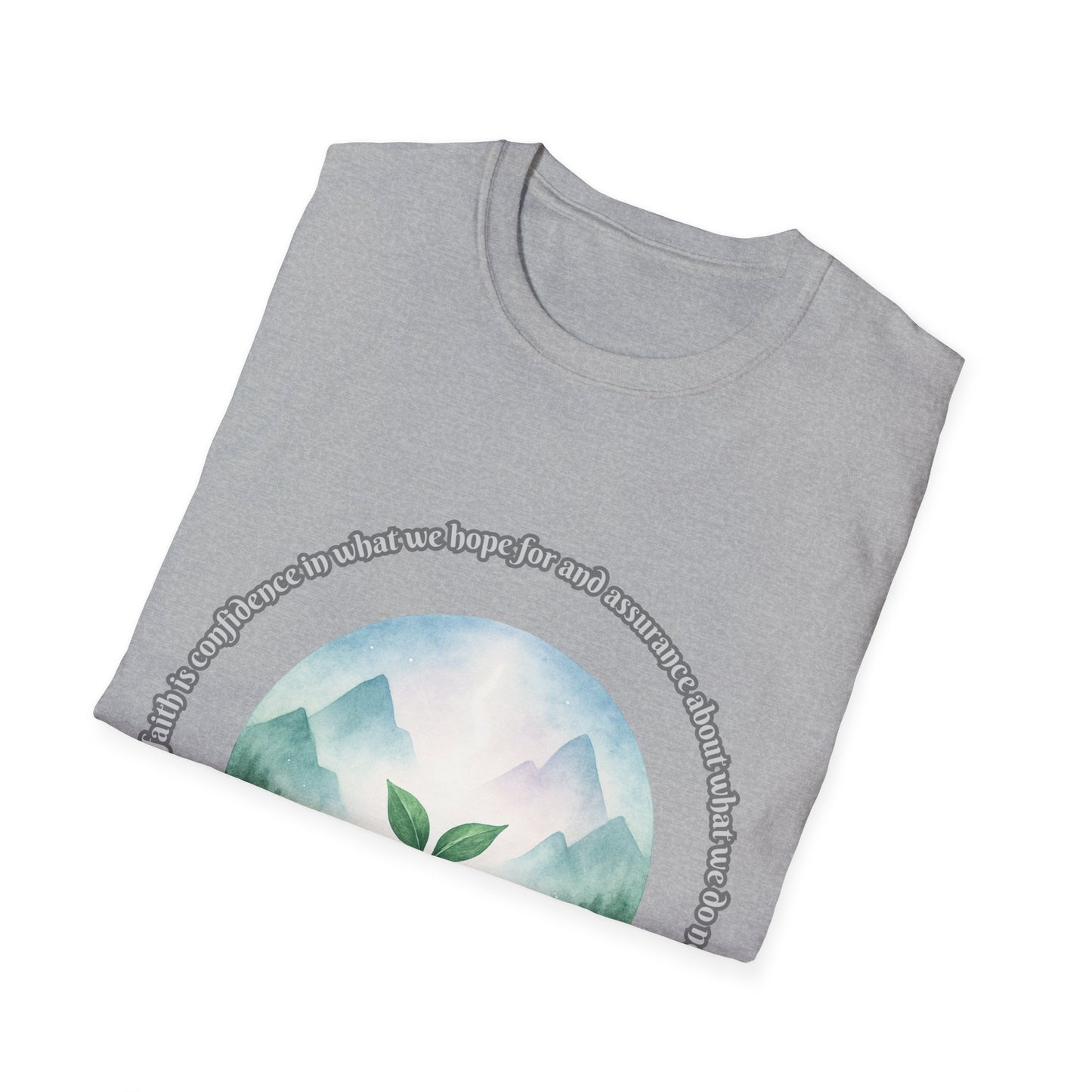 Faith is Confidence In Hope Eco-Friendly Vibes Unisex T-Shirt Hebrews 11:1