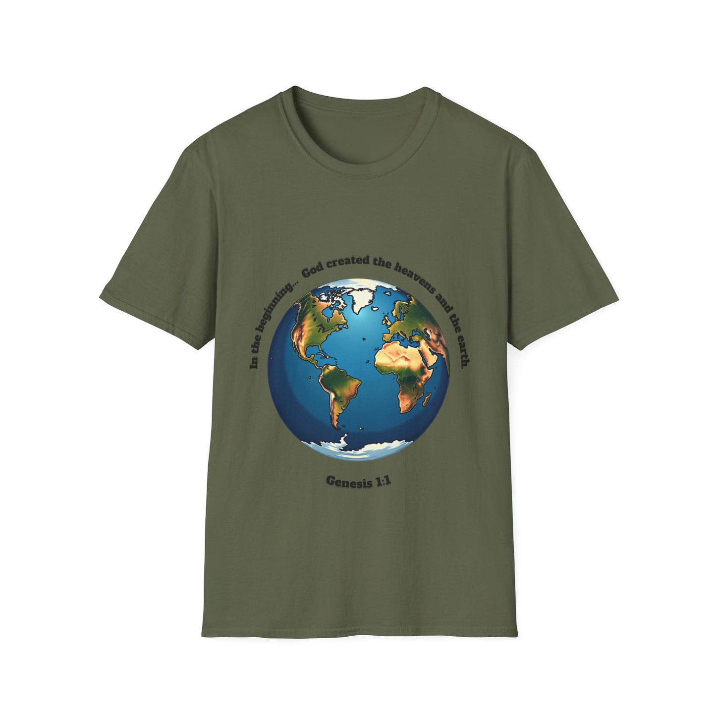 Heaven And Earth Creation Unisex T-Shirt - Genesis 1:1 Inspirational Tee