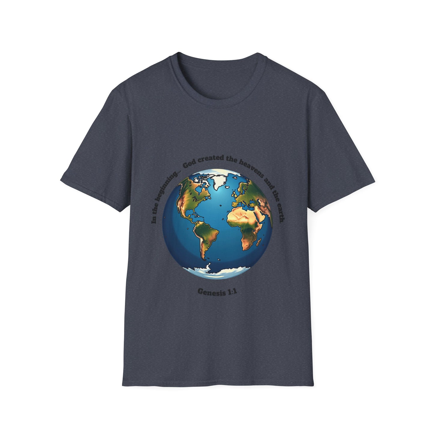 Heaven And Earth Creation Unisex T-Shirt - Genesis 1:1 Inspirational Tee
